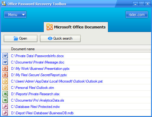 ms office 2007 password recovery tool