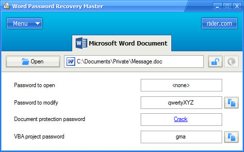 ms word password recovery free download full version