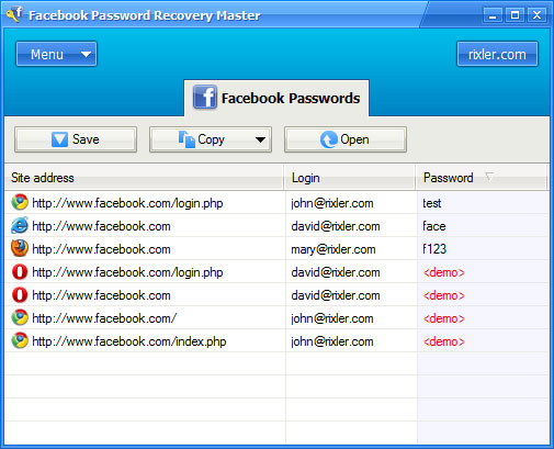 free facebook password recovery software download